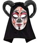 Demoninna Mask Huva Svart