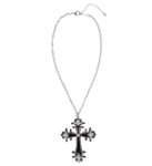 Svart Kors Halsband