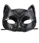 Paljett Kattmask