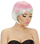 Ombre Rave Peruk Rosa/Turkos
