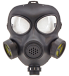Militär Gasmask Svart