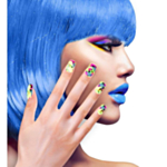 Neon Paint Splash Naglar