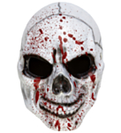 Blodig Dödskalle Halvmask