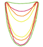 80-tal Pärlhalsband Neon