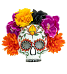 Blommig Sugar Skull Mask