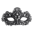 Venetiansk Spets Ögonmask Silver