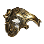Steampunk Halvmask Guld