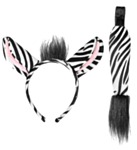 Zebraöron & Svans