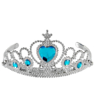 Prinsessa Barntiara Silver/Turkos