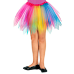 Glittrande Tutu Tyllkjol Barn Regnbåge