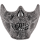 Strass Dödskalle Käke Mask
