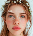 Hippie Daisy Ansiktssmycken