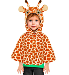 Giraff Plyschponcho Barndräkt