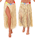 Hula Lång Stråkjol Beige