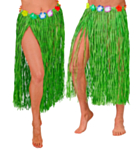 Hula Lång Stråkjol Grön