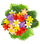 Hawaiiblad & Blommor Bordsdekorationer
