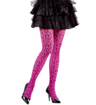 Rosa leopard-strumpbyxor