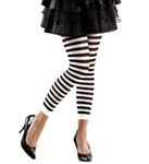 Randiga Leggings Svart/Vit