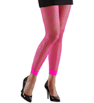 Nätleggings Neonrosa