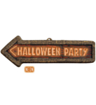 3D Halloweenskylt