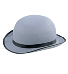Bowlerhatt Grå