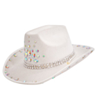 Diamant Cowboyhatt Vit