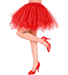 Tutu Kjol Röd
