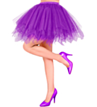 Tutu Kjol Lila