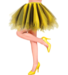 Bi Tutu Kjol Gul/Svart