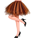 Tutu Kjol Brun