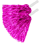 Metalliska Cheerleader Pom Poms Rosa