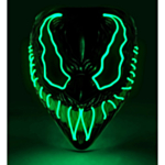 Monster LED-mask Grön