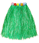 Hawaii Blommor Kjol Grön