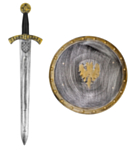Riddare Sköld & Svärd Guld/Silver