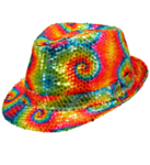 Tie-Dye Paljetthatt Regnbåge