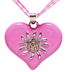 Rosa Edelweiss Halsband