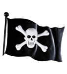Plast Piratflagga