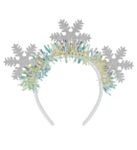 Glitter Snöflingor Hårband Silver