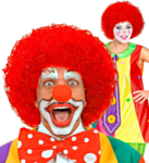 Clown Afroperuk Röd