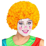 Afro Clownperuk Orange/Gul