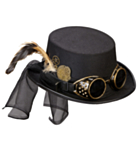 Steampunk Hatt m. Glasögon