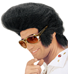 Svart Rock´N Roll Peruk