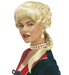 Blond Medeltidsperuk