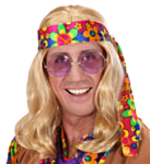 Hippie dude Peruk Blond
