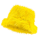 Plysch Bucket Hat Neongul