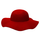 Filt Sommarhatt Röd