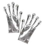 Metallic Alienhandskar Silver
