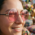 Hippie Solglasögon Rosa