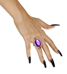Gotisk Ring Lila