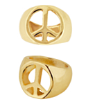 Peace Ring Guld